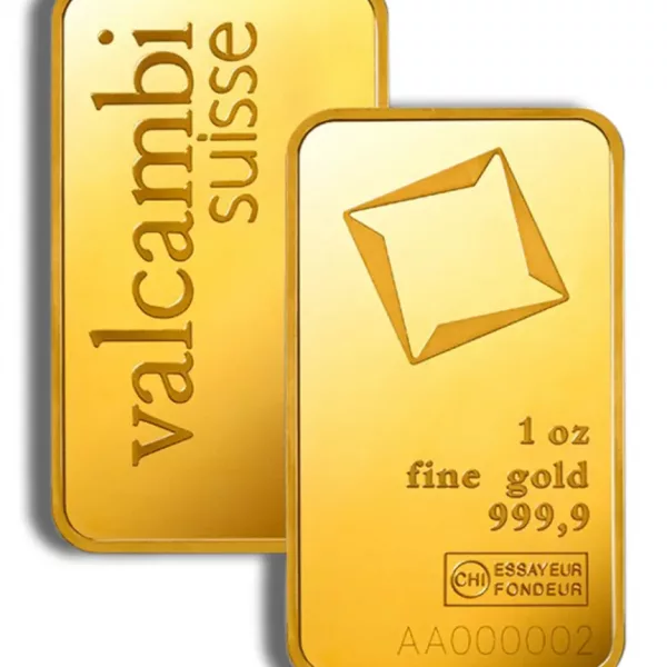 Valcambi 1 oz Gold Bar