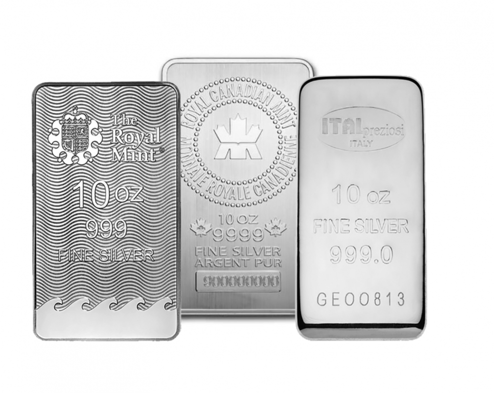 10 oz royal canadian mint silver bar