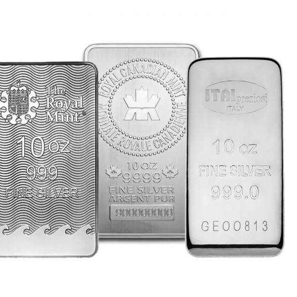 10 oz royal canadian mint silver bar