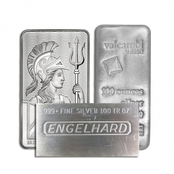 100 oz silver bar engelhard
