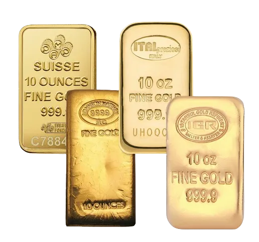 suisse 10 oz gold bar