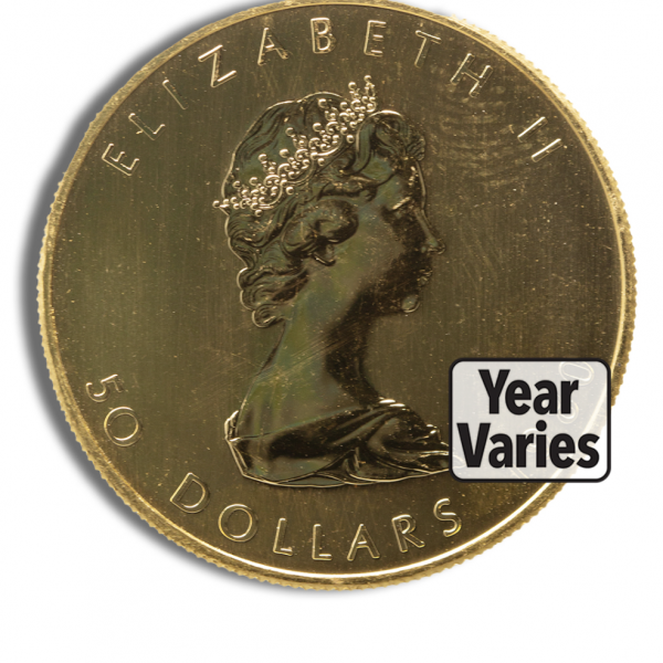 1 oz .999 gold maple leaf elizabeth ii coin