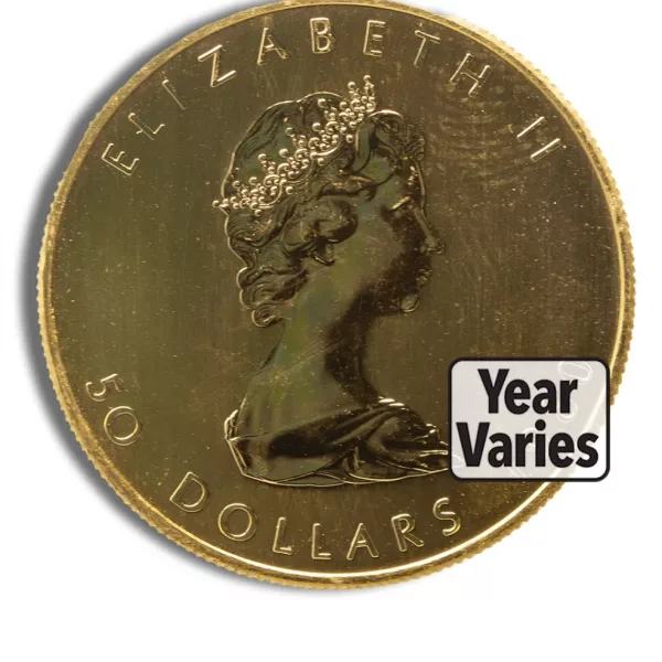 1 oz .999 gold maple leaf elizabeth ii coin