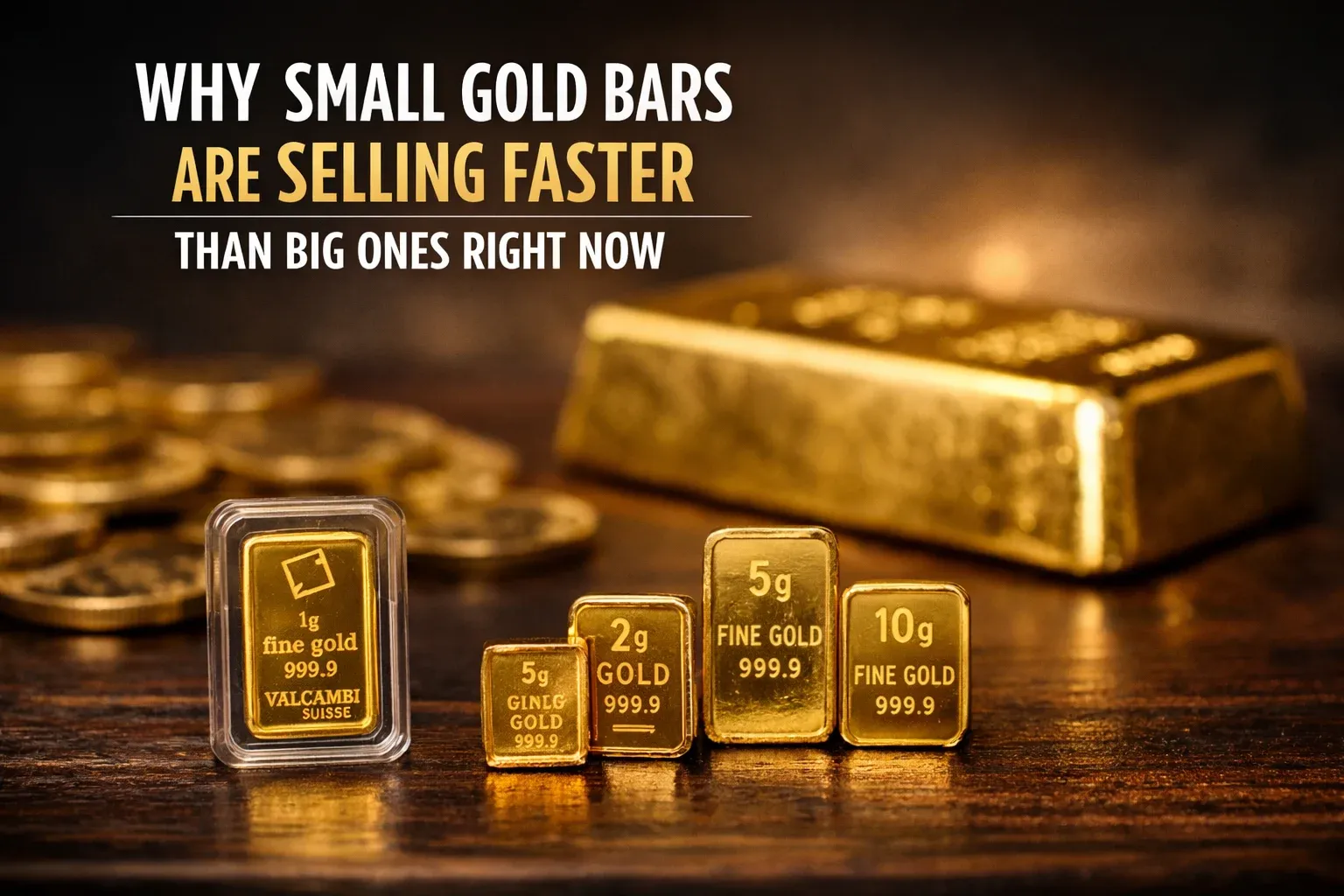 Why Small Gold Bars Are Selling Faster Than Big Ones Right Now